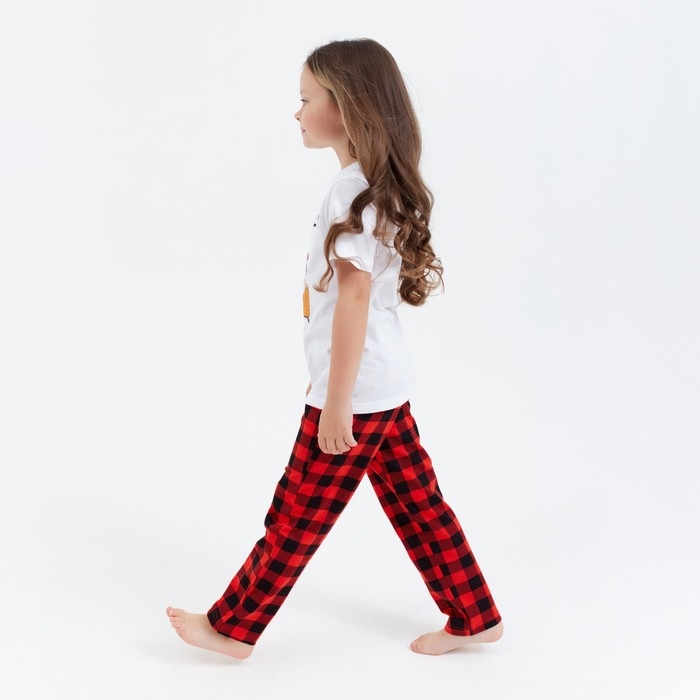 Пижама детская новогодняя KAFTAN "Family", размер 34 (122-128)