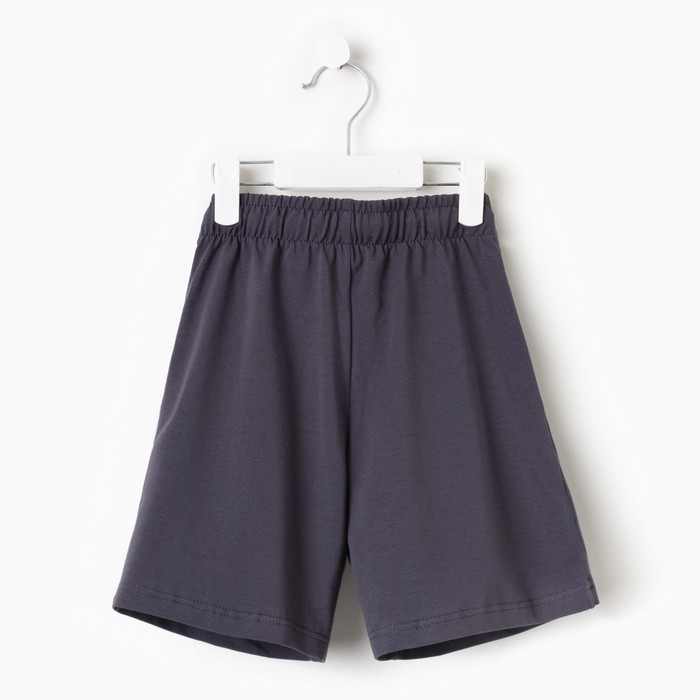 Комплект для мальчика (футболка, шорты) MINAKU цвет белый/графит, рост 128 Комплект для мальчика (футболка, шорты) MINAKU цвет белый/графит, рост 128