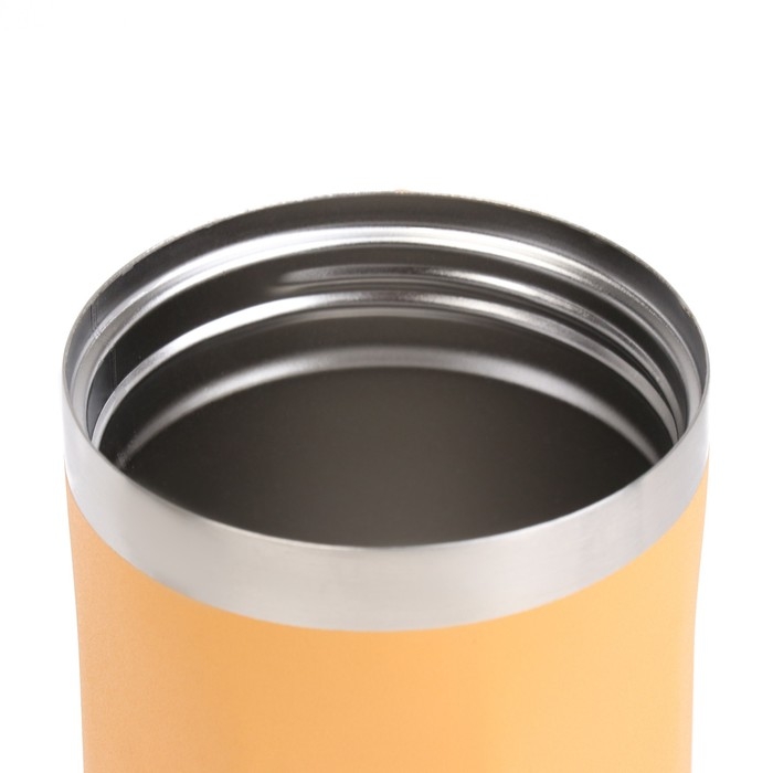 Термокружка, 450 мл, Sсhool "Мастер К", сохраняет тепло до 6 ч, желтая