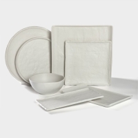 Блюдо фарфоровое для подачи Magistro Slate, 26,5&times;15 см, цвет белый