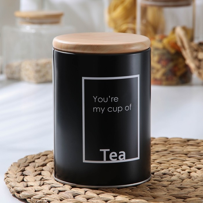 Банка для сыпучих продуктов чай Lifestyle, 11&times;11&times;15,5 см