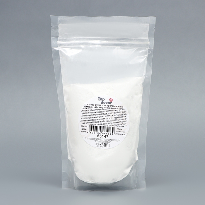 Смесь сухая «Айсинг», для приготовления помадки, 400 г Смесь сухая «Айсинг», для приготовления помадки, 400 г
