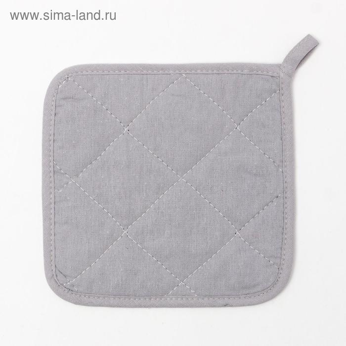 Новый год. Прихватка &laquo;Тепла и любви&raquo; 17х17 35% хл,65% п/э,ватин 250г/м2