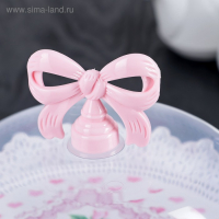 Блюдо для торта и пирожных с крышкой &laquo;Бант&raquo;, d=18,5 см, цвет МИКС