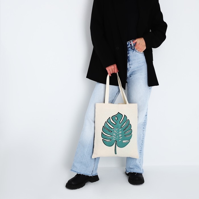 Сумка - шопер «Лист» 35 х 0,5 х 40 см, отд без молнии, без подклада Сумка - шопер «Лист» 35 х 0,5 х 40 см, отд без молнии, без подклада