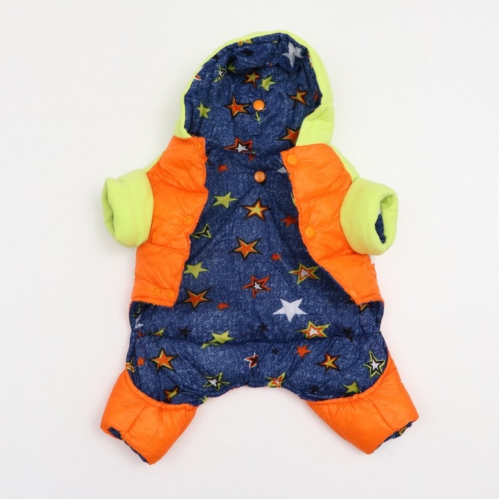 Комбинезон Комбинезон "Эльф", размер 14 (ДС 32 см, ОГ 42 см, ОШ 31 см), салатово-оранжевый