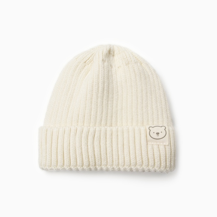 Шапка Крошка Я, р. 46-48см, 1-3 года, молочный