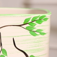 Горшок цветочный "Кустарник" роспись 6 л