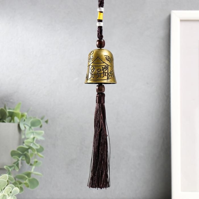 Колокольчик металл Колокольчик металл "Племя и рыбы" h=4,5 см d=4 см