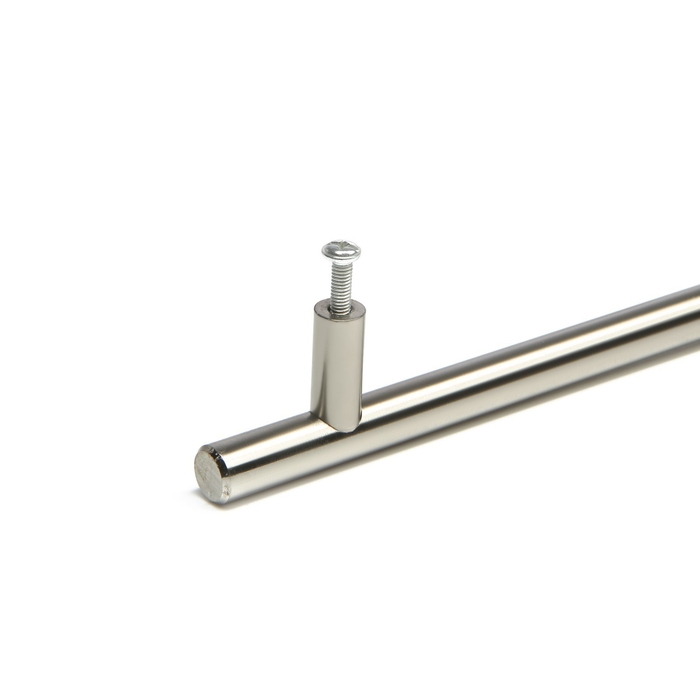 Ручка-рейлинг ТУНДРА BISTRO, d=12 мм, м/о 448 мм, цвет сатиновый никель