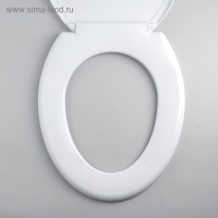 Сиденье для унитаза с крышкой Росспласт &laquo;Декор. Яхта&raquo;, 44,5 х 37,5 см, белое