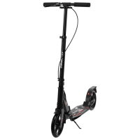 Cамокат городской GRAFFITI Technology 200, складной, колёса PU 200 мм, ABEC 7, амортизатор задний, цвет чёрный