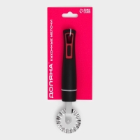 Нож для пиццы и теста Доляна &laquo;Чили&raquo;, 18,5 см, цвет чёрный