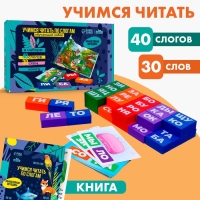 Букварь со слогами «Учимся читать», животные Букварь со слогами «Учимся читать», животные