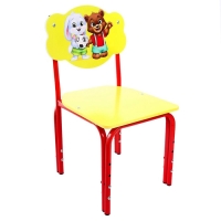 Стул детский &laquo;Зверята&raquo;, регулируемый, МИКС