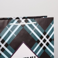 Пакет подарочный ламинированный, упаковка, &laquo;Самому лучшему мужчине&raquo;, L 28 х 38 х 9 см