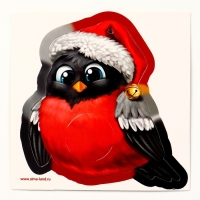 Пушистая игрушка своими руками на новый год &laquo;Снегирь&raquo;, новогодний набор для творчества