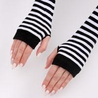Перчатки без пальцев &laquo;Аниме&raquo;, в полоску