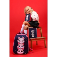 Рюкзак каркасный школьный Calligrata "Котята", 39 х 30 х 14 см Рюкзак каркасный школьный Calligrata "Котята", 39 х 30 х 14 см