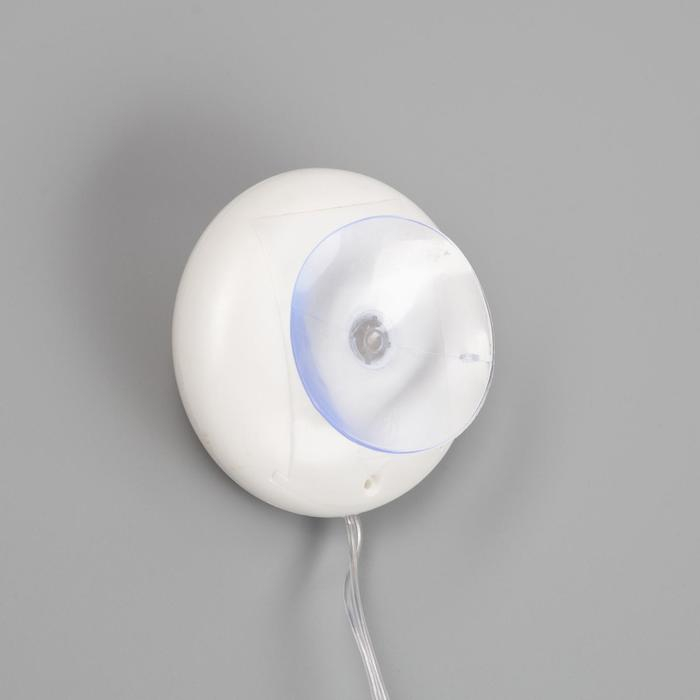 Светодиодная фигура на присоске &laquo;Ёлка&raquo; 24 &times; 45 см, пластик, батарейки АААх3 (не в комплекте), свечение тёплое белое