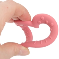 Прорезыватель силиконовый &laquo;Сердечко&raquo;, цвет розовый, Mum&Baby