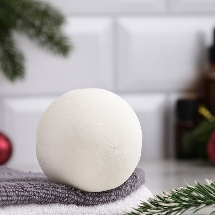 Бомбочка для ванны из персидской соли "Счастливого Нового года" масло персика,110гр