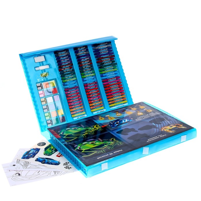 Набор для творчества &laquo;Крутые тачки&raquo;, с мольбертом, 208 предметов