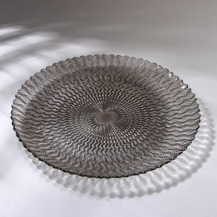 Блюдо сервировочное «Ретро Grey», d=28 см, цвет серый Блюдо сервировочное «Ретро Grey», d=28 см, цвет серый