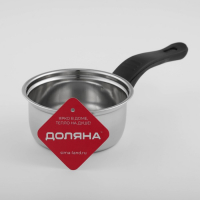 Сотейник из нержавеющей стали Доляна «Индия», 400 мл, d=12 см, пластиковая ручка, цвет серебряный Сотейник из нержавеющей стали Доляна «Индия», 400 мл, d=12 см, пластиковая ручка, цвет серебряный