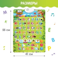 Обучающий плакат &laquo;ZOO-Азбука&raquo;, в пакете