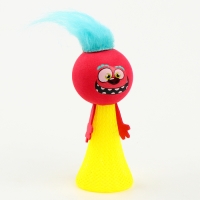 Стрелялка &laquo;Смайлик&raquo;, с волосами, цвета МИКС