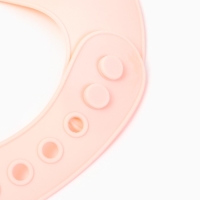 Нагрудник силиконовый "Воздушный шар", цвет розовый