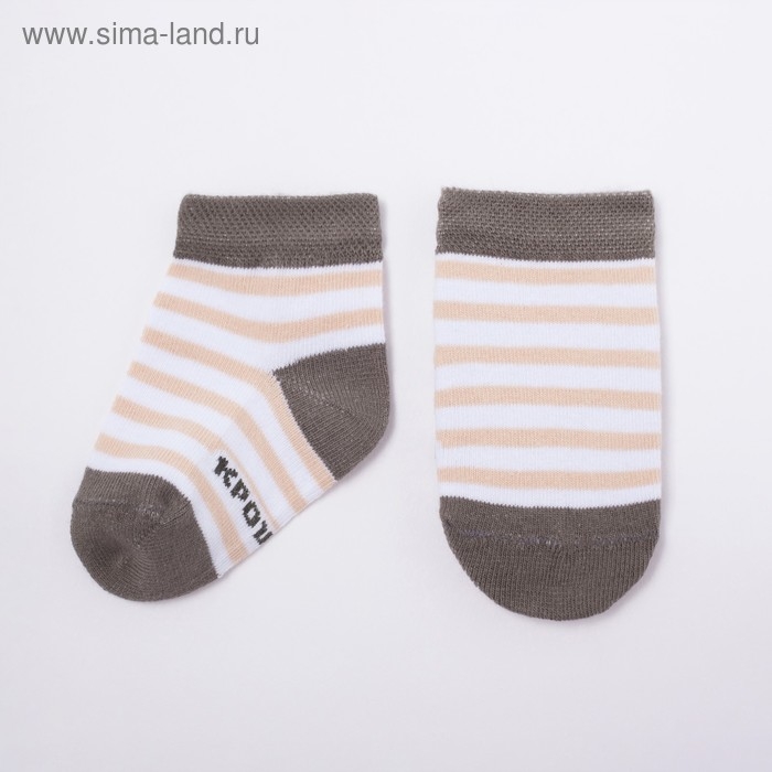 Набор носков Крошка Я &laquo;Львёнок&raquo;, 2 пары, 8-10 см