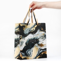 Пакет ламинированный «Мрамор», ML 23 х 27 х 11.5 см Пакет ламинированный «Мрамор», ML 23 х 27 х 11.5 см