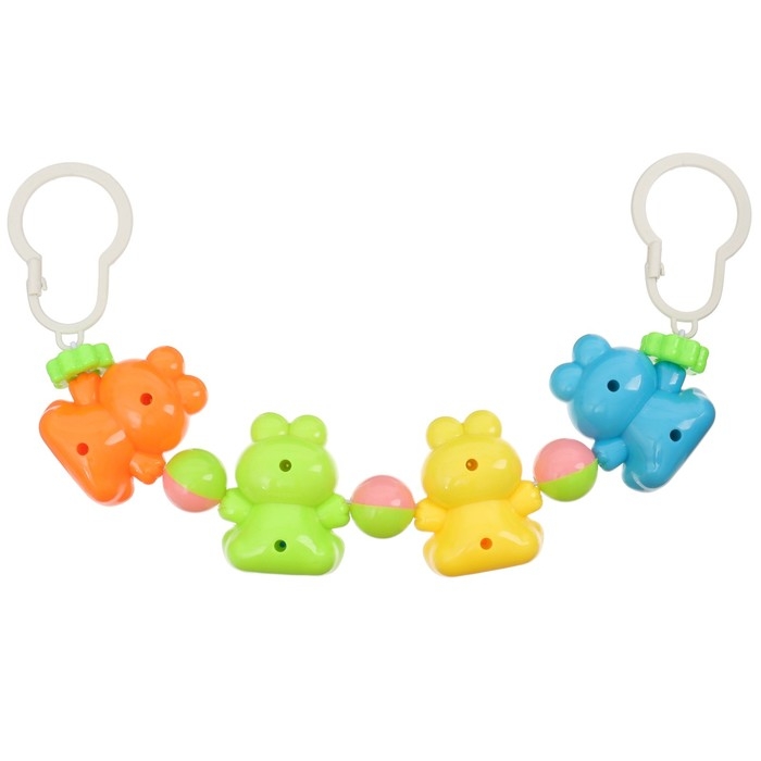 Растяжка на коляску/кроватку «Лягушата», 4 игрушки, цвет МИКС, Крошка Я Растяжка на коляску/кроватку «Лягушата», 4 игрушки, цвет МИКС, Крошка Я