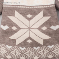 Комбинезон вязаный Крошка Я "Снежинка" рост 62-68 см