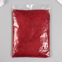 Глиттер размер 1/128, 500 гр, цв. красный