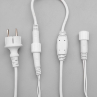 Гирлянда &laquo;Бахрома&raquo; 3 &times; 0.6 м, IP44, УМС, белая нить, 160 LED, свечение мульти, 220 В