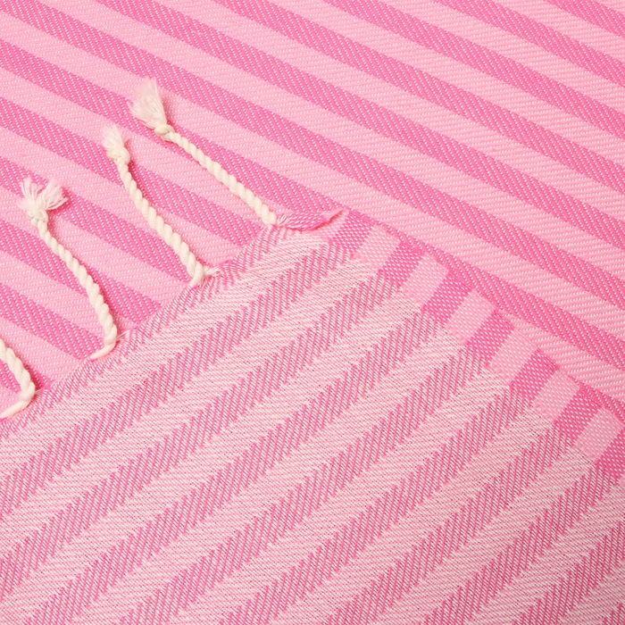 Пештемаль «Полосы» 100х180 см, розовый Пештемаль «Полосы» 100х180 см, розовый