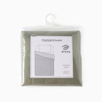 Пододеяльник 220ТС Этель 200*220 см, цв.олива, сатин, 100% хлопок Пододеяльник 220ТС Этель 200*220 см, цв.олива, сатин, 100% хлопок