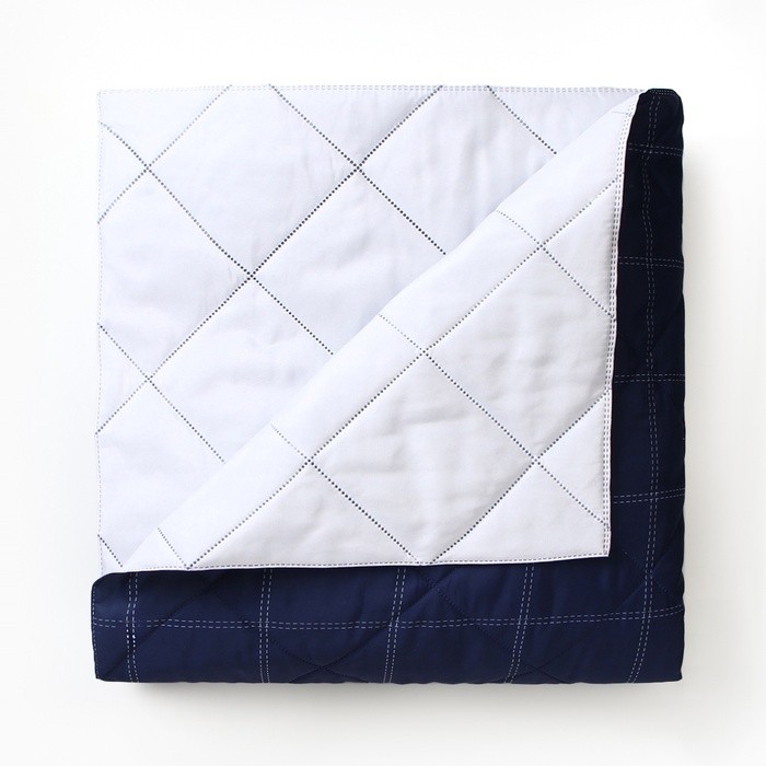 Покрывало LoveLife 2 сп Cage: dark blue 180*210&plusmn;5см, микрофайбер, 100% п/э