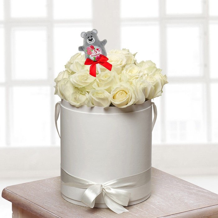 Мягкая игрушка на палочке &laquo;С 8 марта&raquo;, мишка