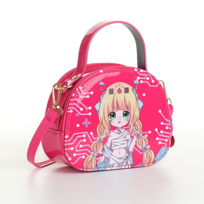 Сумка детская для девочки на молнии &laquo;Выбражулька&raquo;, цвет малиновый