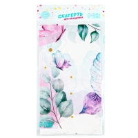 Скатерть одноразовая "Бабочки" 180х137 Скатерть одноразовая "Бабочки" 180х137