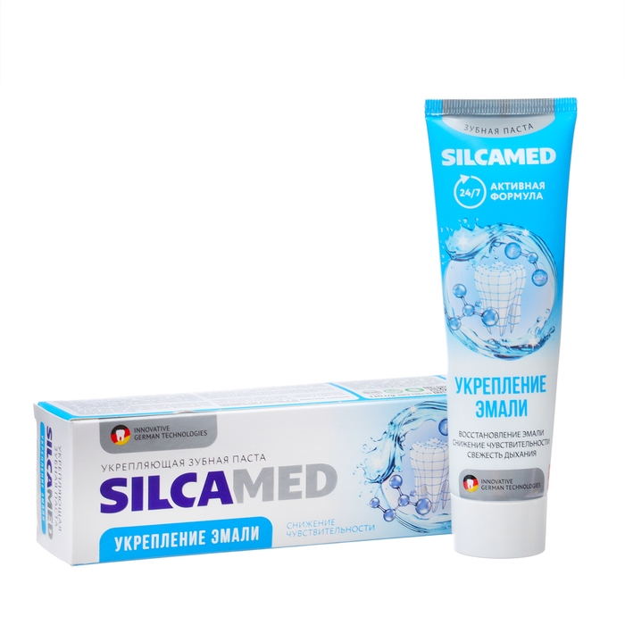 Зубная паста SILCAMED Зубная паста SILCAMED "Укрепление эмали", 110 г