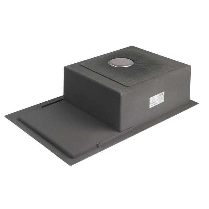 Мойка кухонная AFLORN AF97851-L, врезная, левая, S=3,0 и 0,8 мм, 78х51х22 см, сифон, сатин