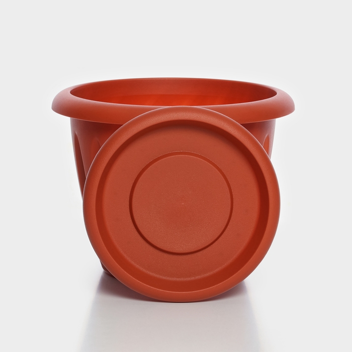 Горшок с поддоном «Фелиция», 3,6 л, цвет терракотовый Горшок с поддоном «Фелиция», 3,6 л, цвет терракотовый