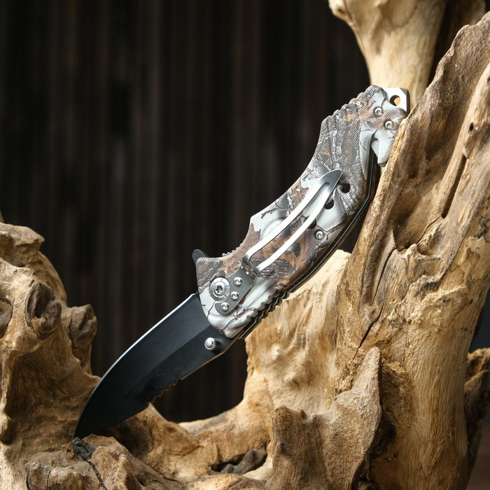 Нож складной Нож складной "Тигр" 19,5см, клинок 85мм/1,2мм, микс