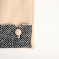 Перчатки женские, безразмерные, без утеплителя, цвет бежевый Перчатки женские, безразмерные, без утеплителя, цвет бежевый