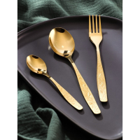 Набор столовый «Уралочка», 18 предметов, с полным декоративным покрытием, цвет золотой Набор столовый «Уралочка», 18 предметов, с полным декоративным покрытием, цвет золотой